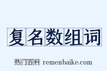 复名数组词是什么意思的图片